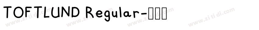TOFTLUND Regular字体转换